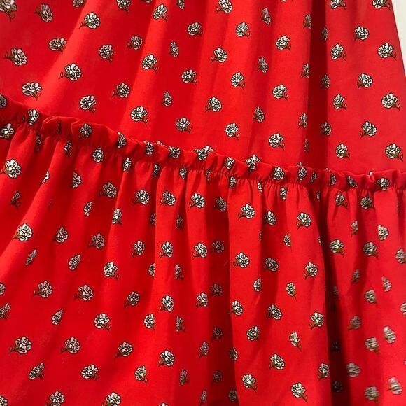 LOFT Red Marigold Peplum Halter Tank Top/Cami - Picture 8 of 10